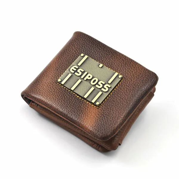 Premium Vintage Genuine Leather Men's Short Wallet (Esiposs)